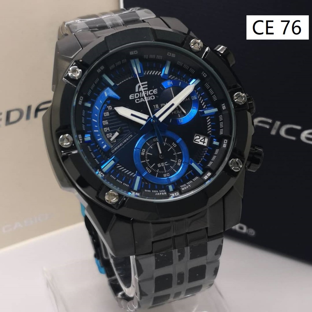 Casio Edifice EFR 559DY Series All Function Fashion Men Leather Stainless Steel Watch Shopee Malaysia