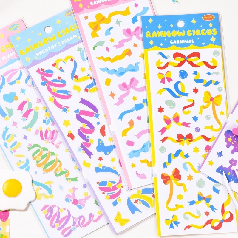 Bowtie Ribbon Melted Candy Toploder Deco Stickers Ribbon Journaling ...