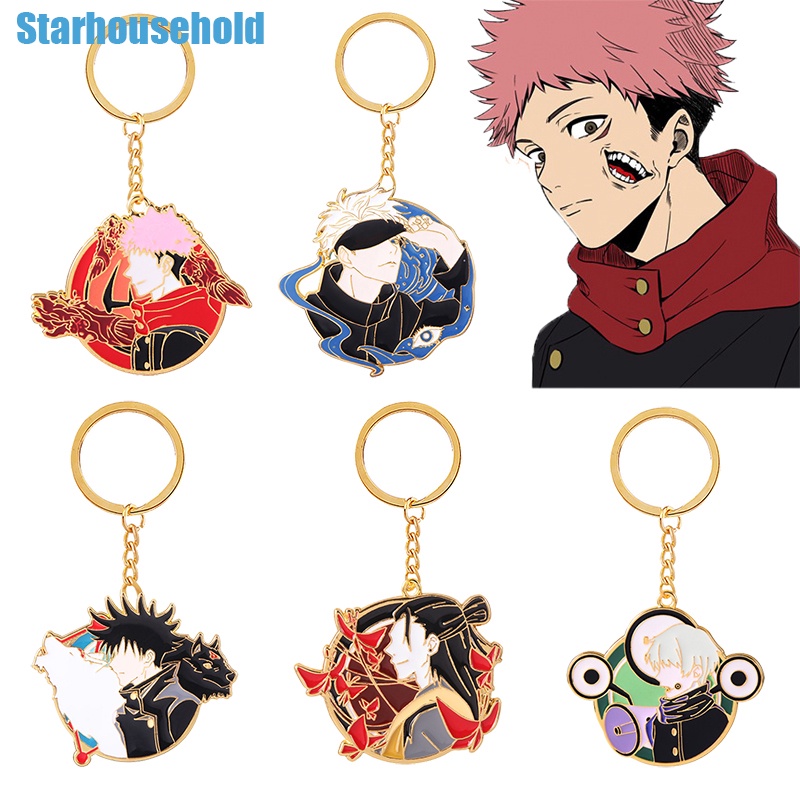 Anime Jujutsu Kaisen Keychain Metal Gojo Satoru Itadori Yuji Inumaki