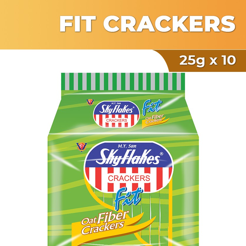 Skyflakes Fit Crackers Oat Fiber 25g x 10 Shopee Malaysia