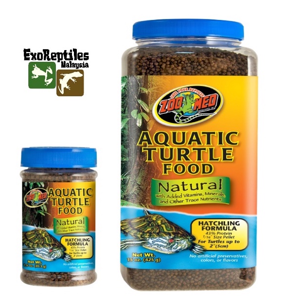 ZOO MED NATURAL AQUATIC TURTLE FOOD (HATCHLING FORMULA) | Shopee Malaysia