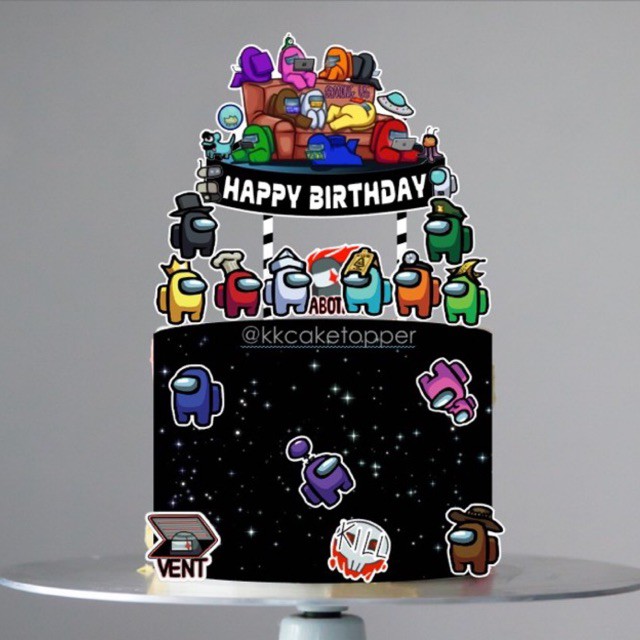 Personalized Among Us Cake Topper | Shopee Malaysia