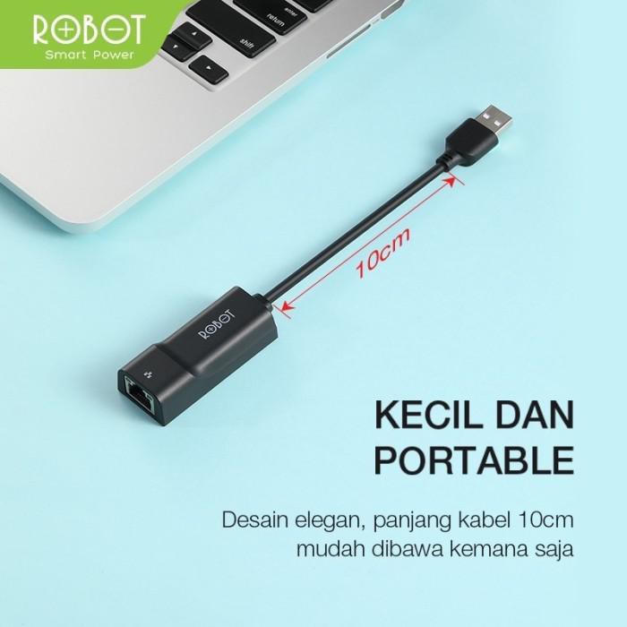 Robot Ethernet Lan Cable Adapter To Laptop Macbook 100Mbps Rj45 Lan ...