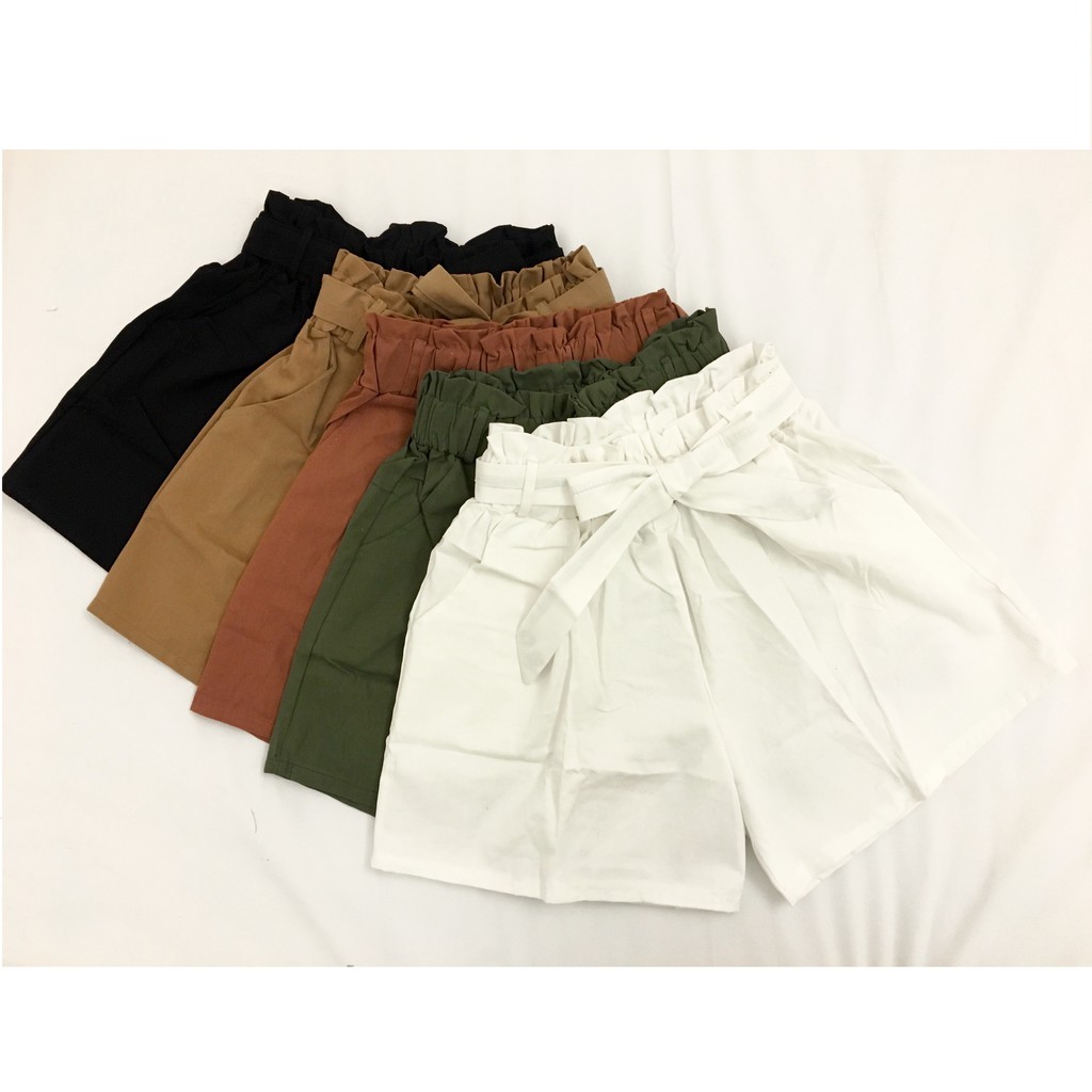 Cotton Ribbon Shorts (5 colors) | Shopee Malaysia