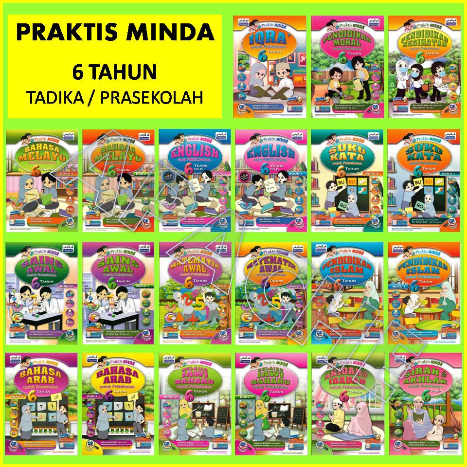 PRAKTIS MINDA 6 TAHUN- Buku Latihan & Aktiviti Prasekolah/ Tadika 6 Thn ...