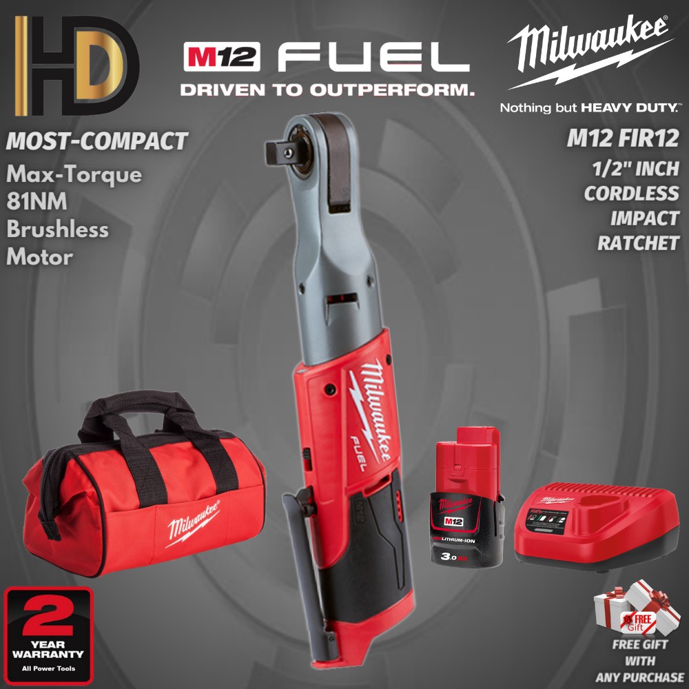 Milwaukee fuel impact online ratchet