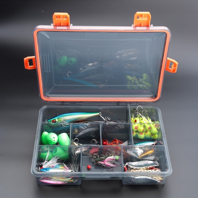 Multifunction Fishing Box Waterproof Fishing Tackle Boxs Lure Box Minnow Soft  lure Casting Boxs VIB Hook Storage Box
