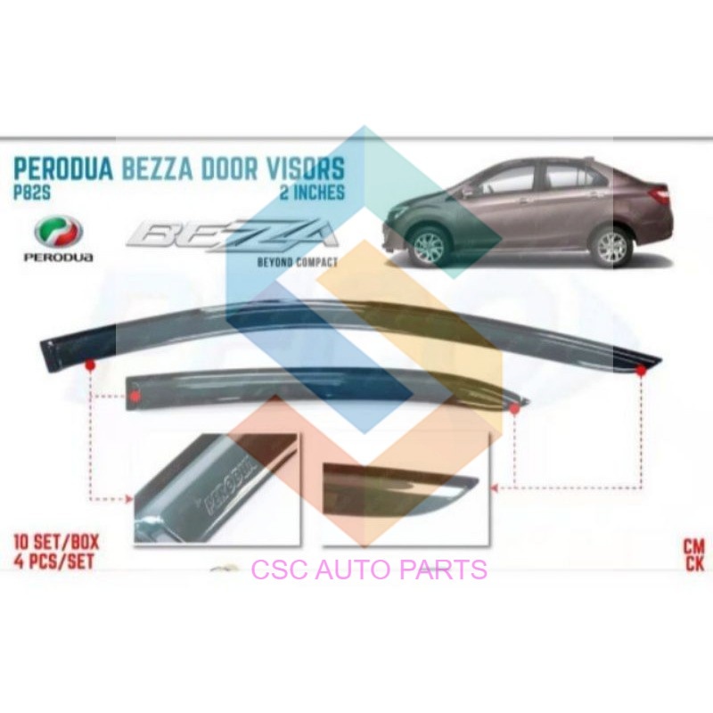PERODUA BEZZA ORIGINAL INJECTION DOOR VISOR | Shopee Malaysia