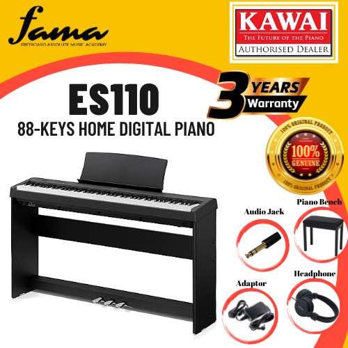 [FAMA]Kawai ES110 88-Key Digital Piano Home Portable Electric Piano ...