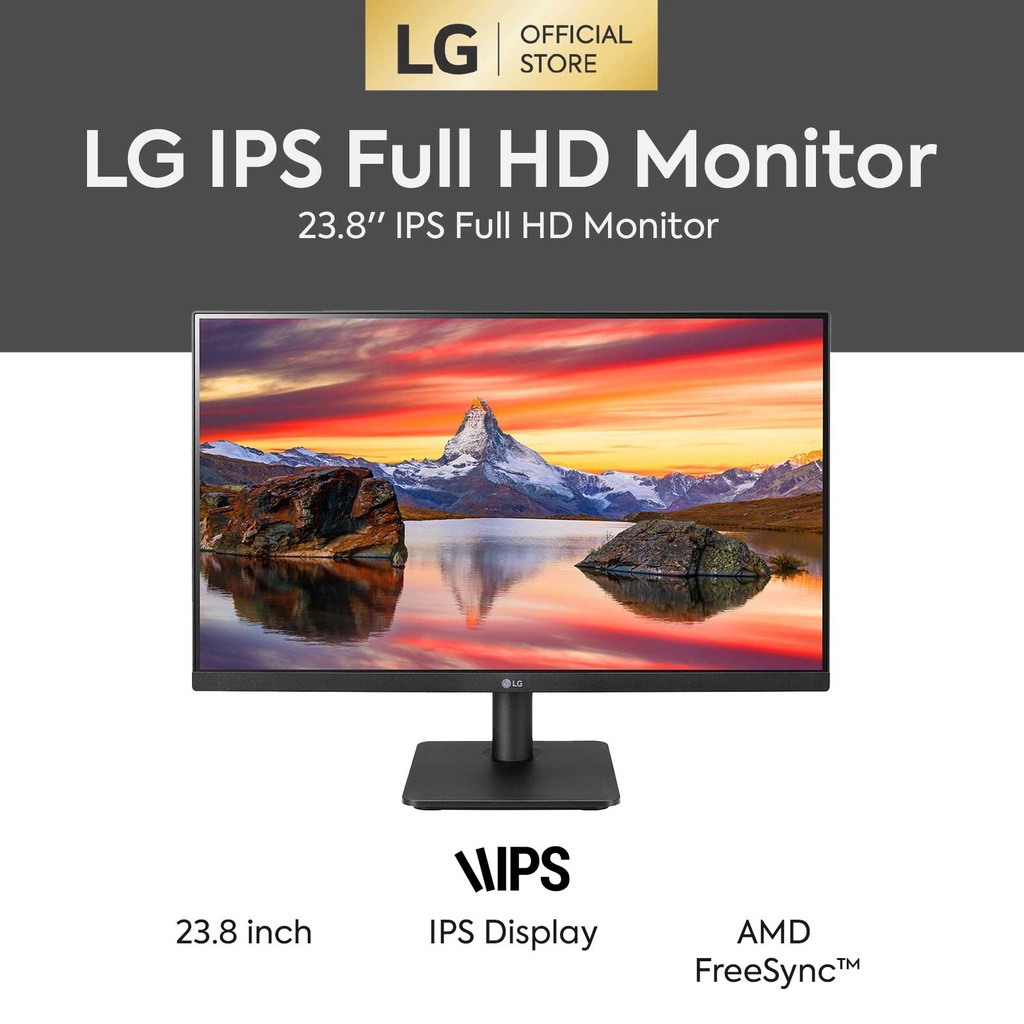 LG IPS FHD AMD FreeSync Virtually Borderless Monitor (23.8
