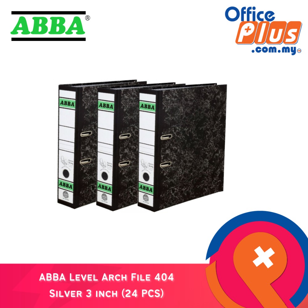 ABBA Level Arch File 404 Silver 3 inch (24 PCS) | Shopee Malaysia