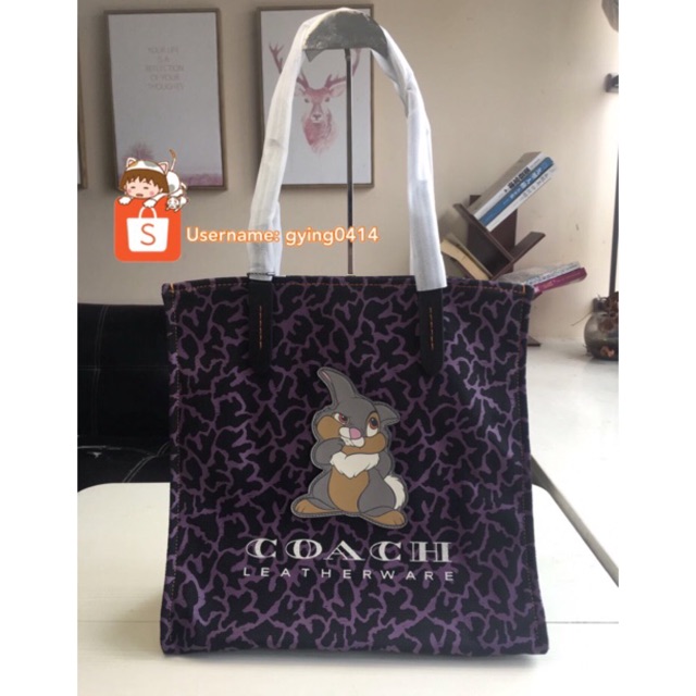 Coach discount thumper tote