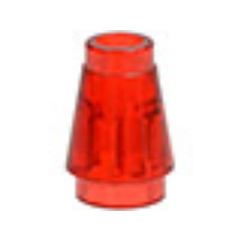 Lego Loose Part-trans Red Trans Purple Light Grey Dark Grey Cone 1x1 