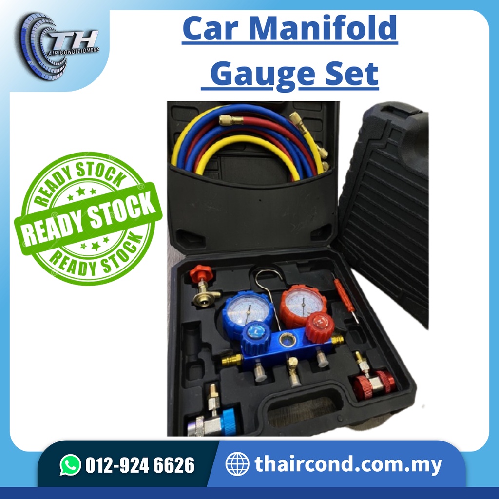 Aircond Meter Set R410a R32 R22 R134A Air Cond Meter Gauge R12 R134 Air