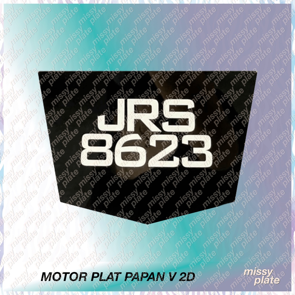 Number Plate Motor Tanam 2D / No Plat Tanam / No Plate Motor/ Y16ZR EX5 ...