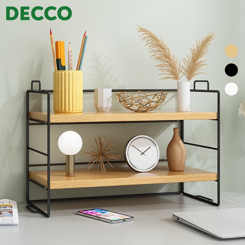 Decco 2 Layers Desktop Racks Desks Storage Offices Dormitory Study ...