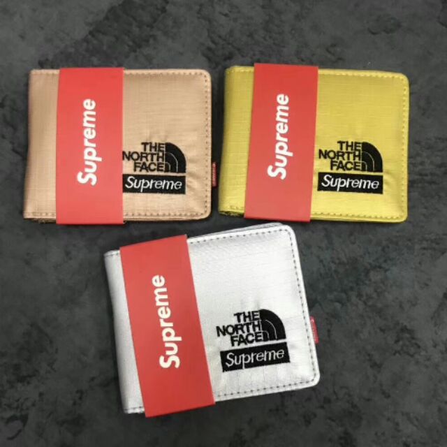 SUPREME X TNF METALLIC WALLET | Shopee Malaysia