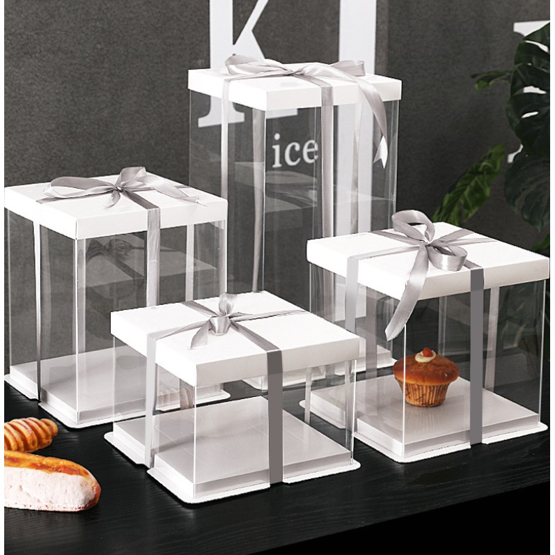 12 inch cake box birthday cake box transparent 12寸蛋糕盒子生日蛋糕盒 | Shopee ...