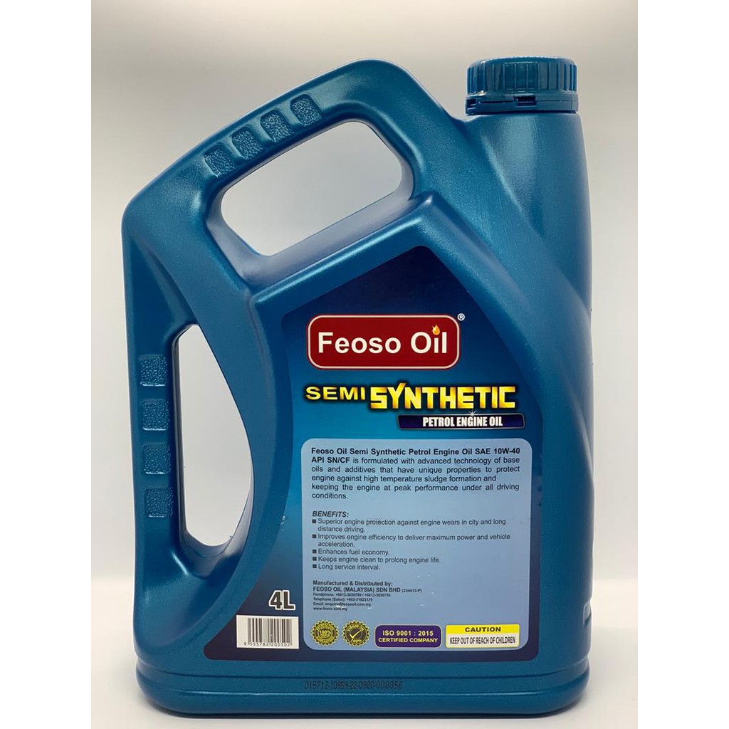 🔥100% ORIGINAL🔥FEOSO OIL SEMI SYNTHETIC SAE 10W-40 [READY STOCK ...