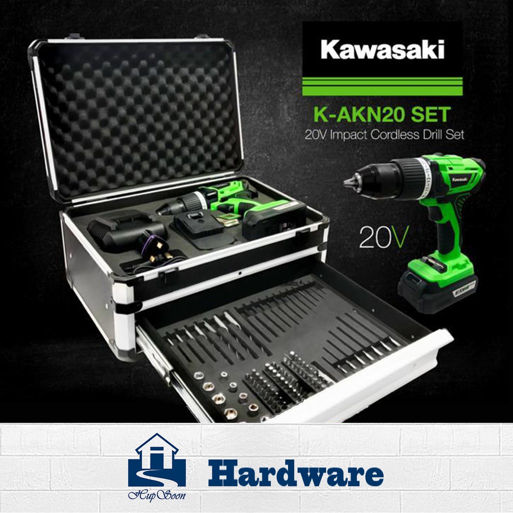 Kawasaki cordless tool set hot sale