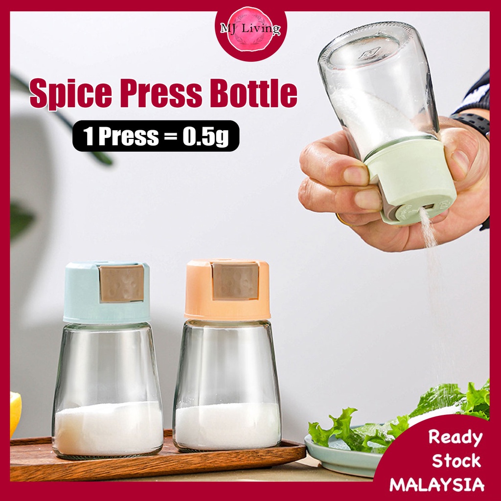 Push -Type Salt Shaker 0.5g Metering Salt Dispenser Seasoning