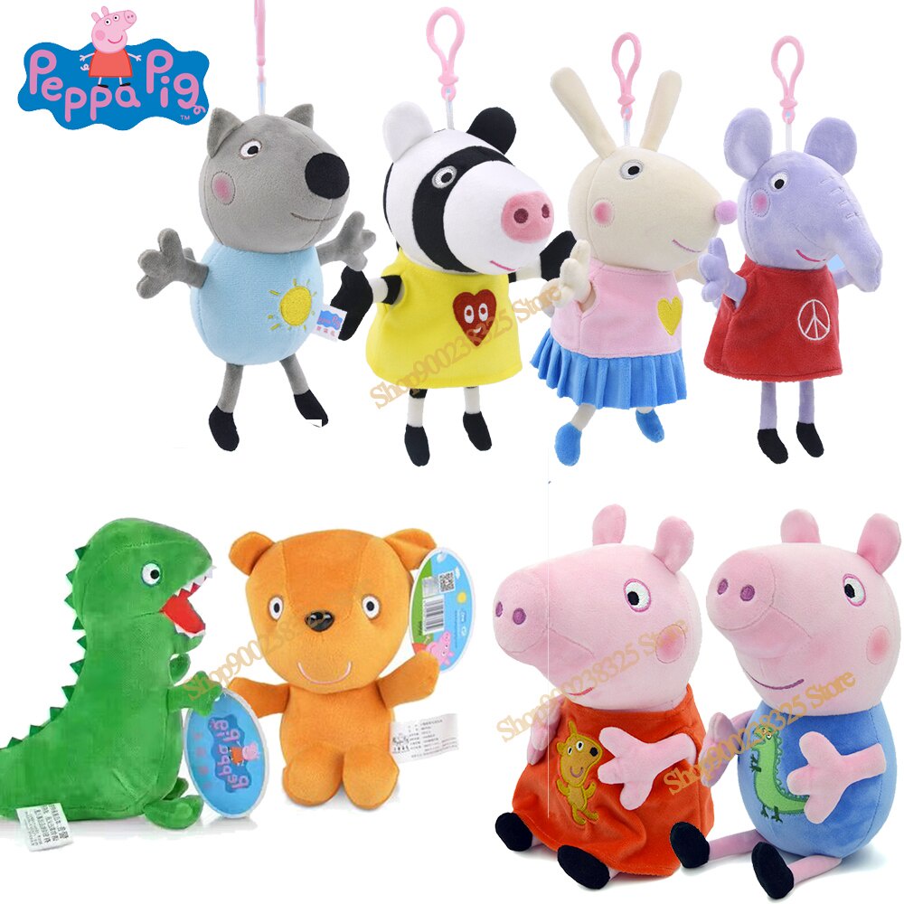 Original Peppa Pig George Animal Stuffed Plush Toys Teddy Dinosaur ...