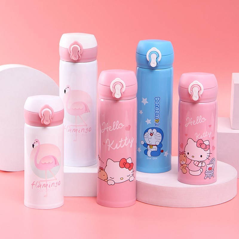 500ml Kitty Doraemon Vacuum Thermos Flask Stainless Steel | Shopee Malaysia