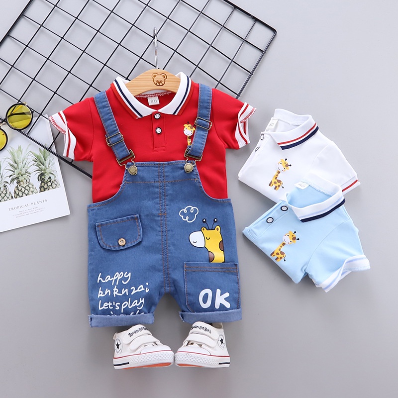 Christening Set for Kids Baby Boy Summer Outfit Baptismal Clothes Terno