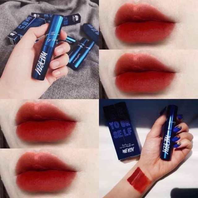 (AUTH-Ready Stock) Merzy V6 Lipstick With Blue Red Brick Shell | Shopee ...