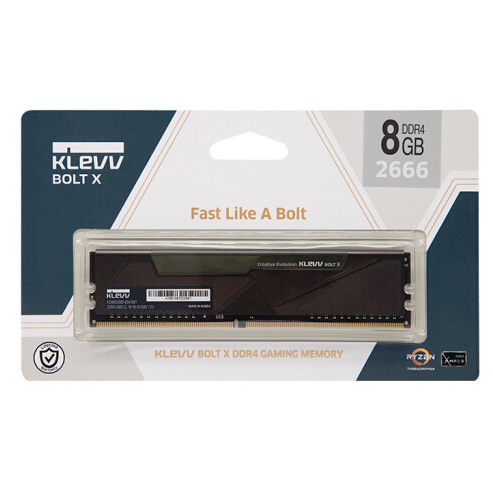 KLEVV BOLT X 8GB/16GB Single DDR4 GAMING MEMORY # [2666Mhz