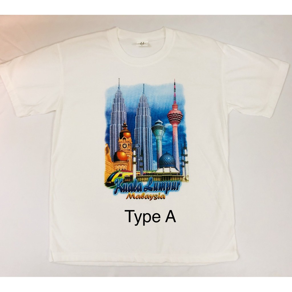 KLCC T-Shirt White/ Warna Putih Size M Shopee Malaysia