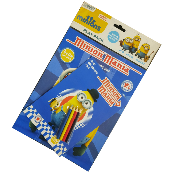 Minion Mania Colouring Play Pack (2 Colouring Pads & Pencils) | Shopee ...