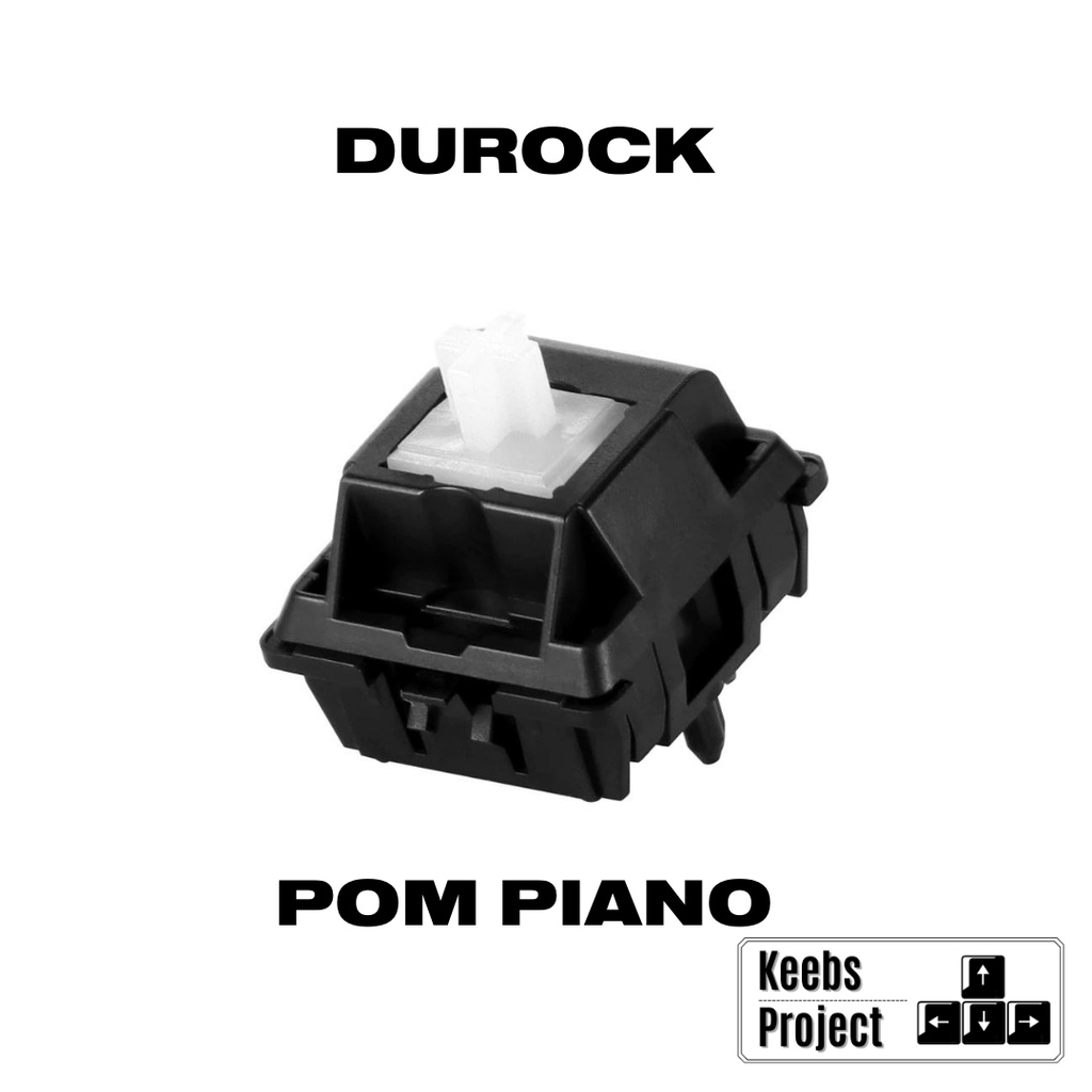 Durock Piano POM Linear Switch | Clacky switch | Full POM switch ...