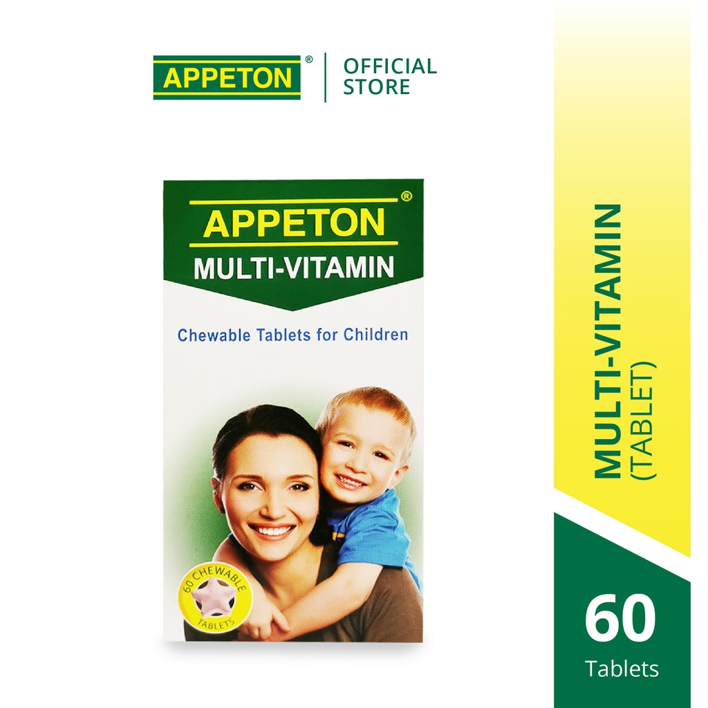 APPETON Multi-Vitamin - Tablet untuk Kesihatan dan Pertumbuhan Kanak ...