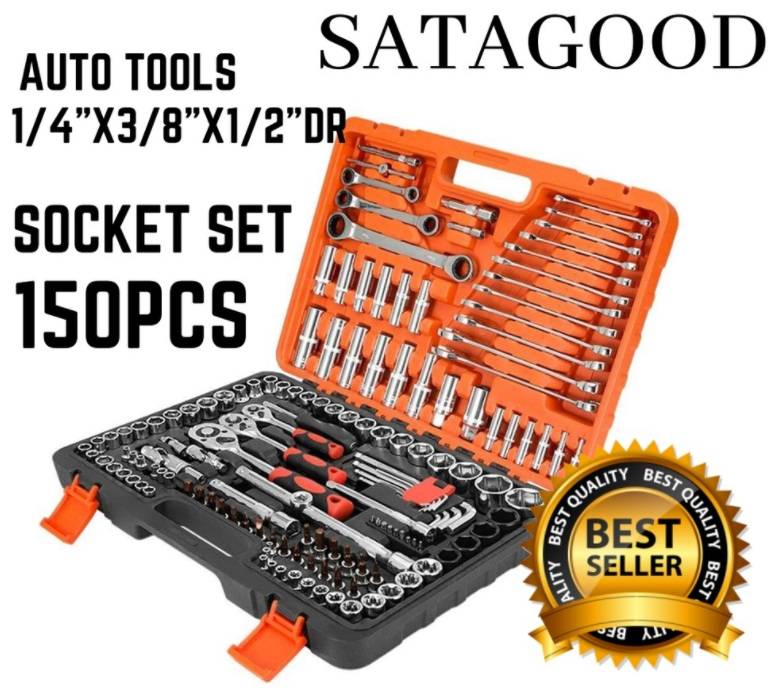 Wrench Rachet Socket Spanner Set Quality 150 pcs Spanar Lengkap Tools ...