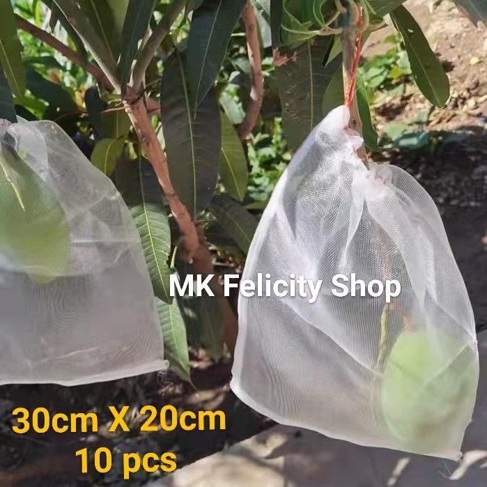 Garden Fruit Net Bag 10pcs Gardening Net Nylon Mesh Bag Prevent Fruit ...