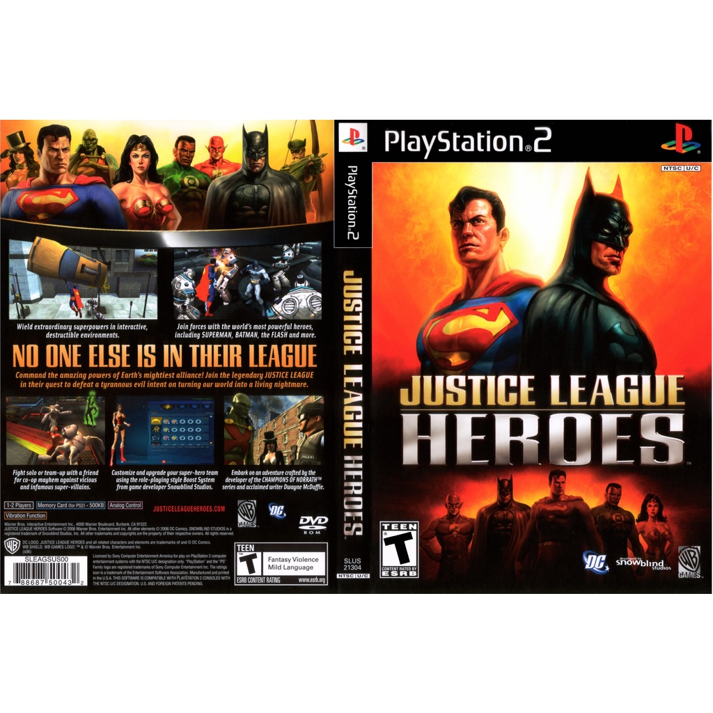 🔥PS2 CD DVD Games🔥 Justice league heroes (Dvd Game) | Shopee Malaysia