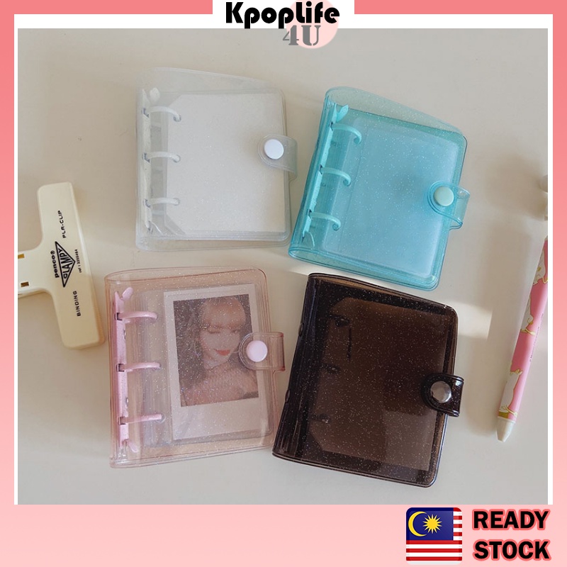 Korean Mini Photocard 3 Ring Binder Pola Photocard Album Diary Note ...