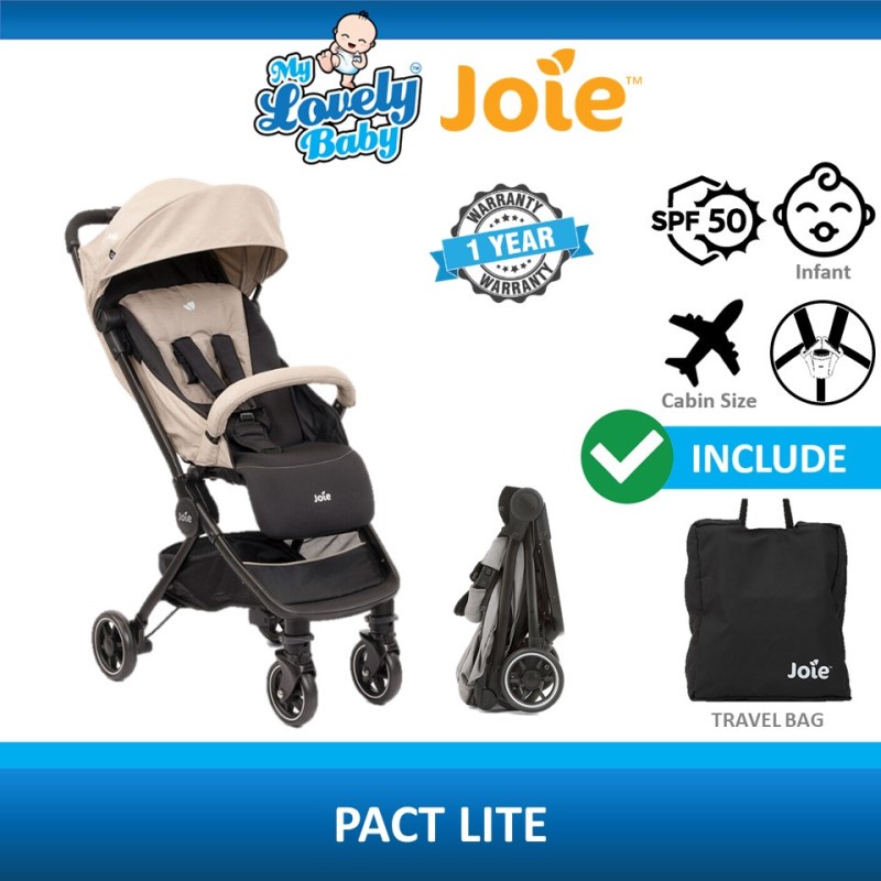 Joie Pact Lite Baby Stroller Light Weight Compact Cabin Size Shopee Malaysia