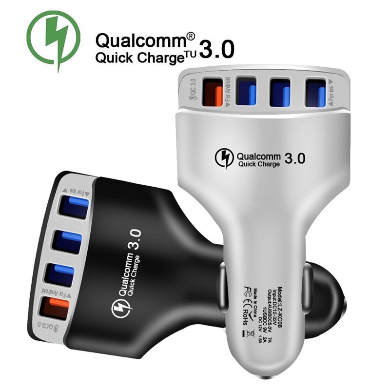Quick Charger 3.0 Car Charger Adapter 7A QC3.0 Turbo Fast Charging