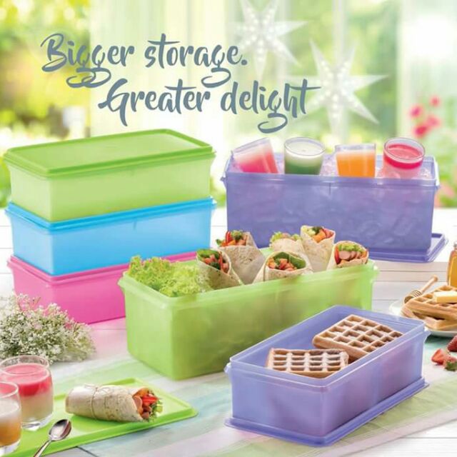 [READY STOCK] TUPPERWARE PARTY KEEPERS (4) 3L Free Jumbo Party Keeper