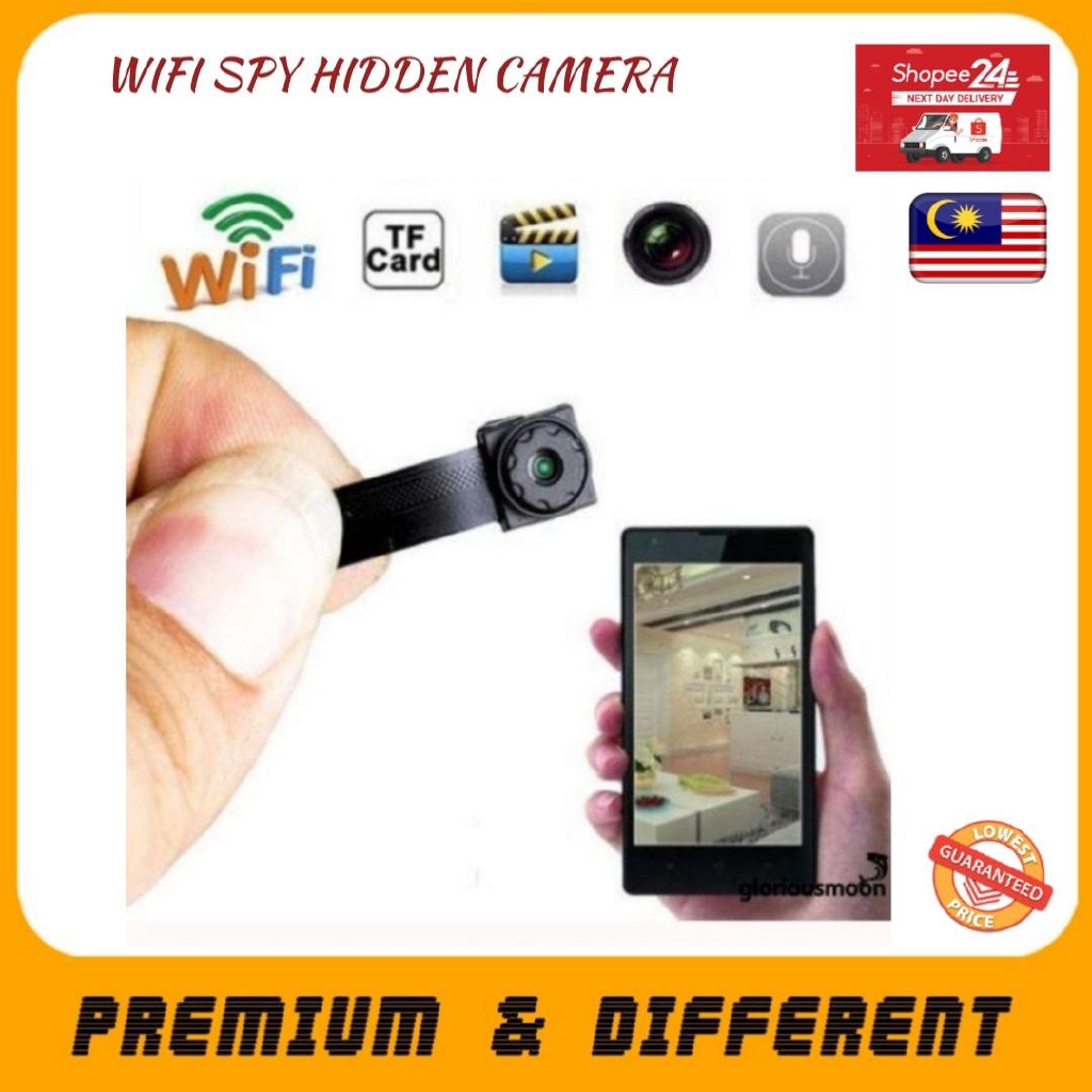 Wireless spy nanny cam mini micro dvr wifi ip pinhole diy digital clearance video camera