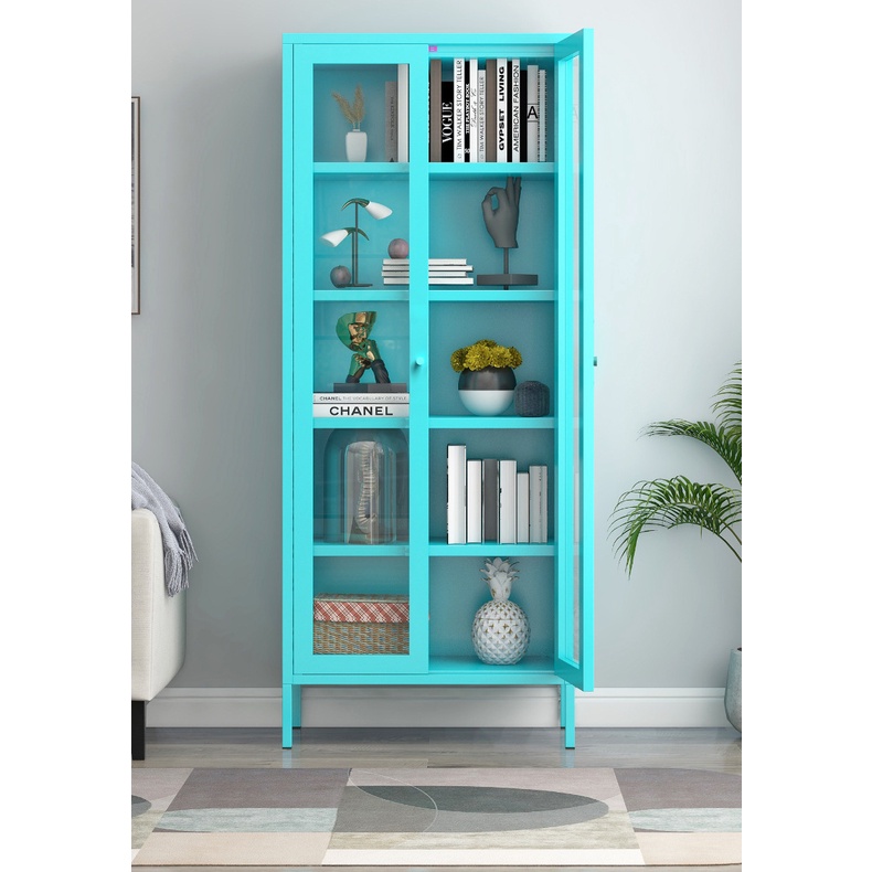 DOUBLE DOOR BOOKCASE WITH ADJUSTABLE SHELF Shopee Malaysia