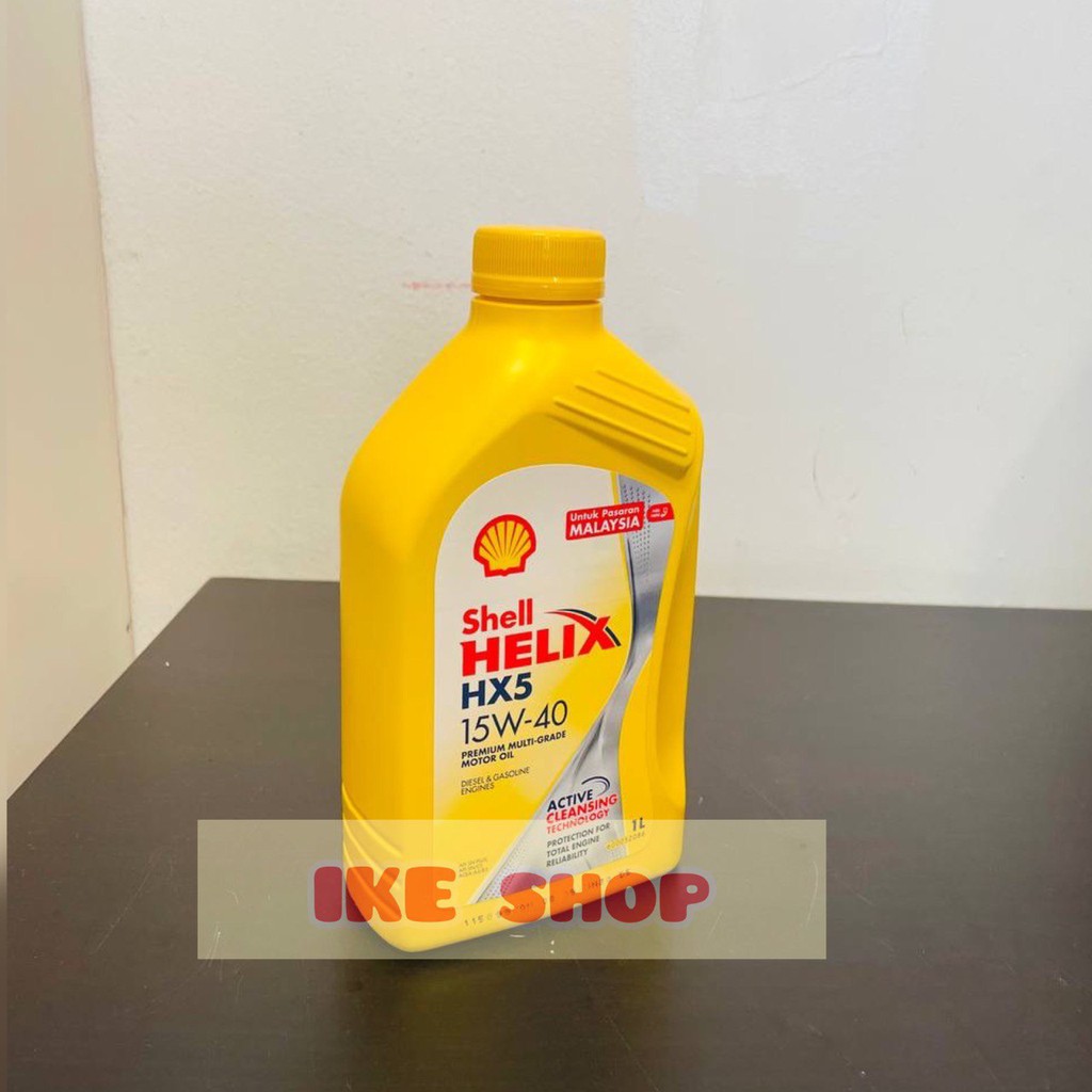 Shell Helix HX5 15W40 (1L) - Mineral, Minyak Hitam Kereta/Lubricant oil ...