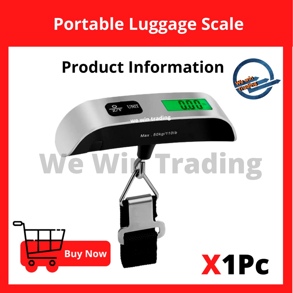 Digital Scale Pocket Luggage Hanging Scale Suitcase Travel Weighing Scale Baggage Bag Weight