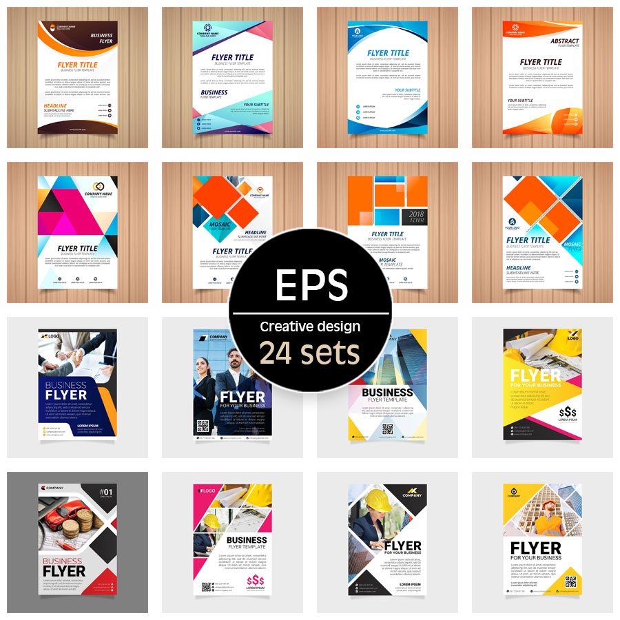 Graphic Design Template Bundle Pack / Corporate Design / Flyer ...