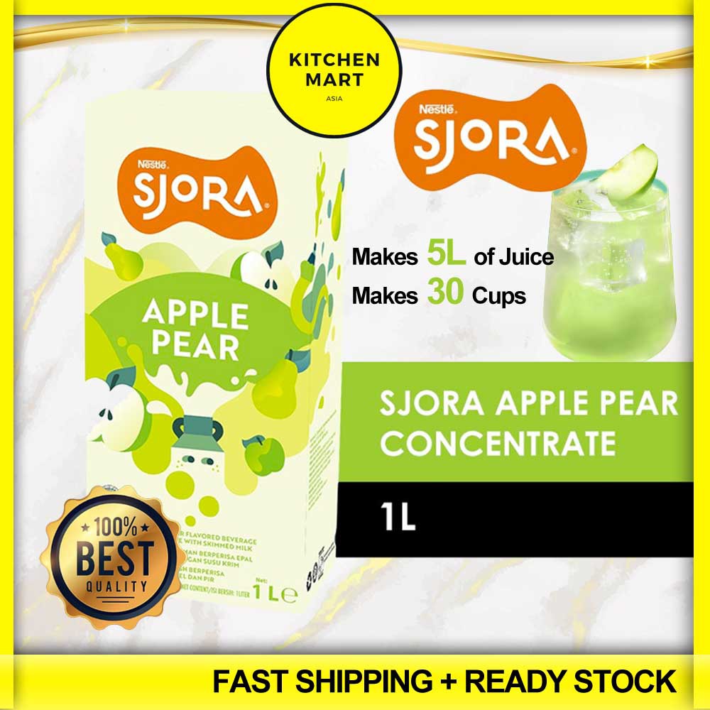 NESTLE SJORA APPLE PEAR CONCENTRATE 1L Refreshing 30 Cups | Shopee Malaysia