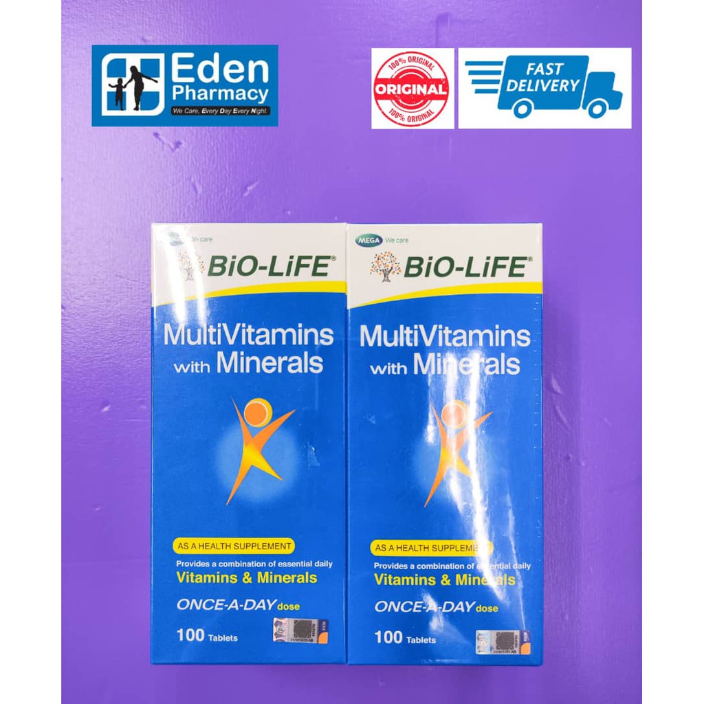 BioLife Bio Life Bio-Life MultiVitamins with Minerals ( 2 x 100's ...