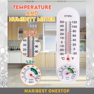 Garage Office Indoor Wall-mounted Greenhouse Hygrometer Breeding Thermometer