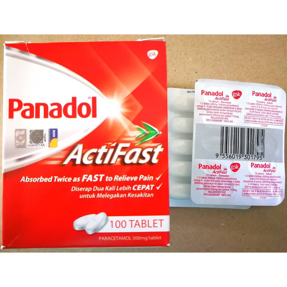 PANADOL ACTIFAST (10 tablet) | Shopee Malaysia